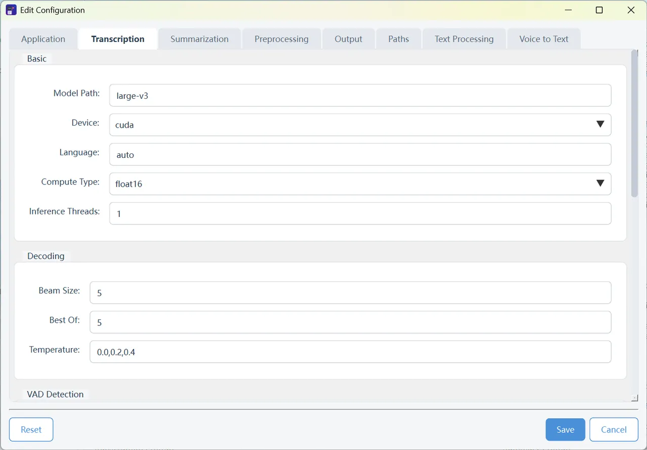 Set the model folder name in the model path